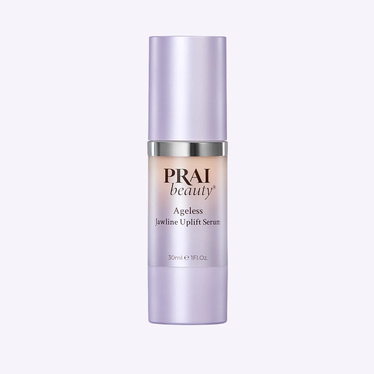Smaller 30ml bottle of Ageless Jawline Uplift Serum featuring elegant white and gold label.