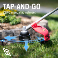 Image showing the string trimmer transformed into an edger configuration.