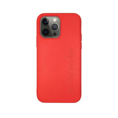 Biodegradable Personalized Phone Case - Red - Snagva