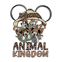 Digital download design of Mickey Mouse ears with leopard print for Disney Animal Kingdom safari theme.