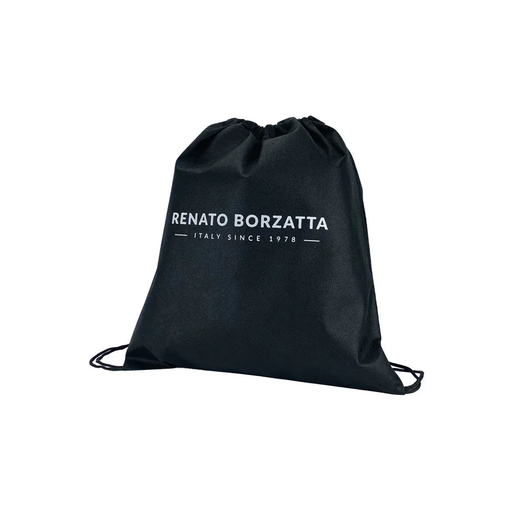 Backpack partially open showing top zipper closure and silver hardware