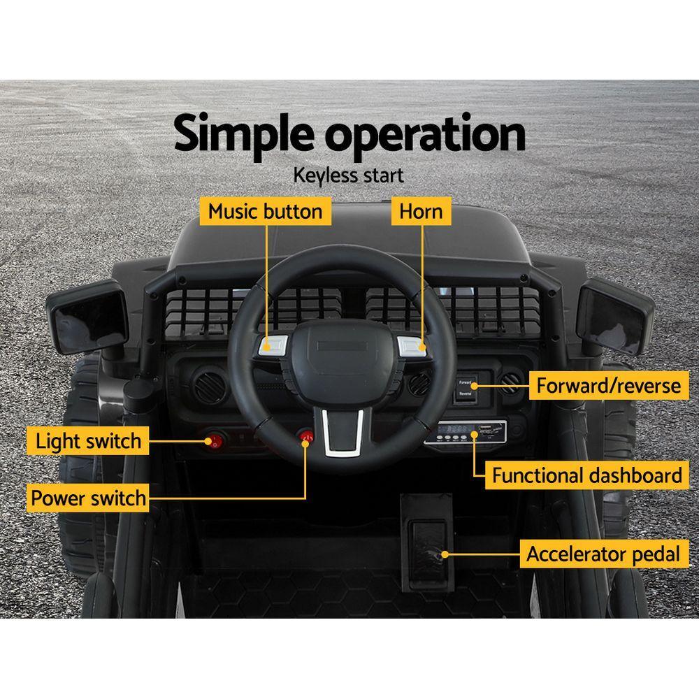 Remote control device for operating the kids electric ride-on jeep