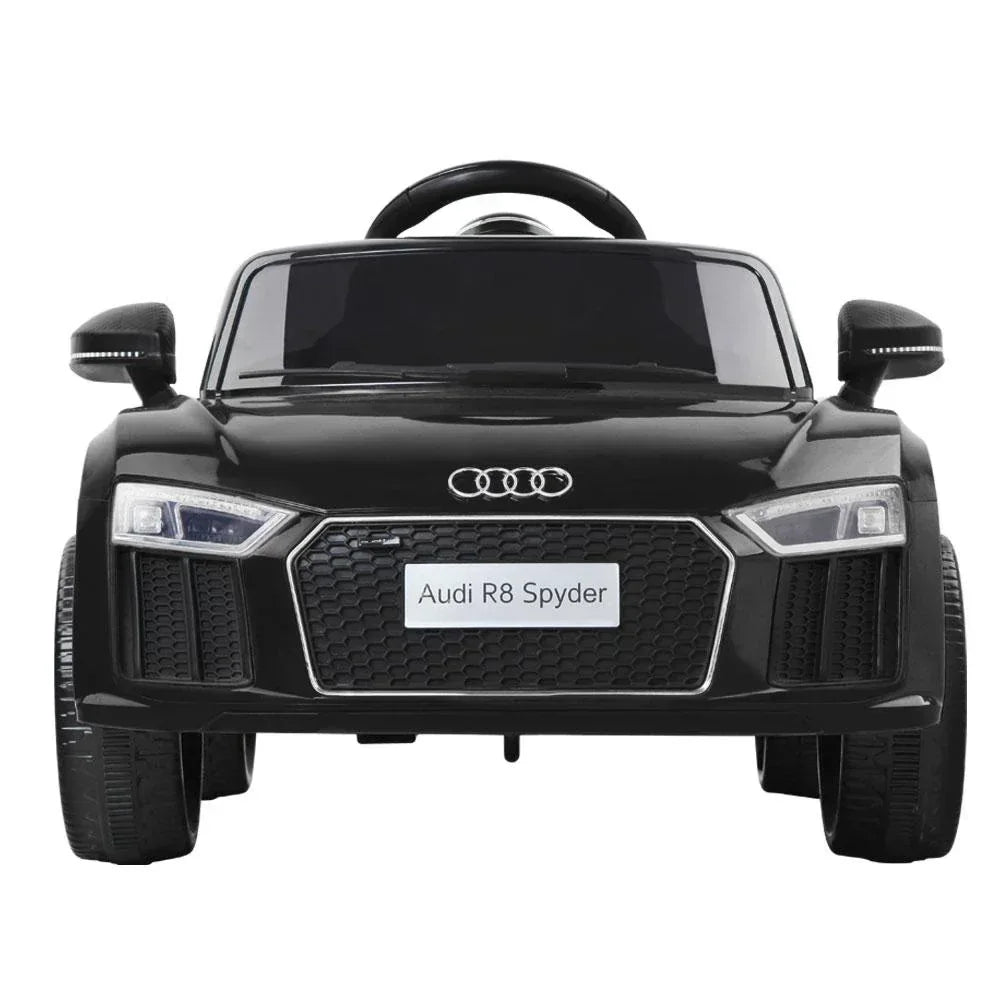 Kids Ride On Car Audi R8 Licensed Electric 12V Black - Snagva