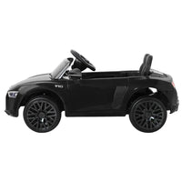 Kids Ride On Car Audi R8 Licensed Electric 12V Black - Snagva