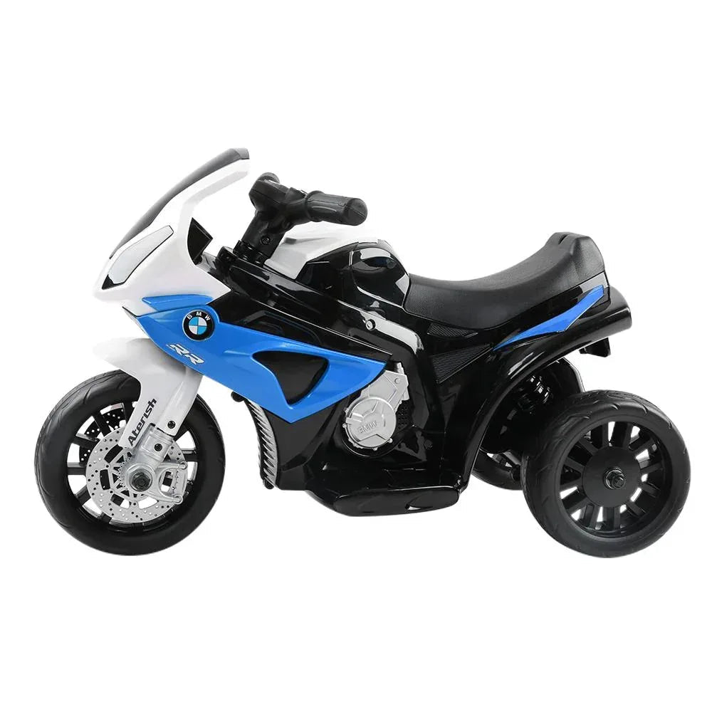 Kids Electric Ride On Car Police Motorcycle Motorbike BMW Licensed - Snagva