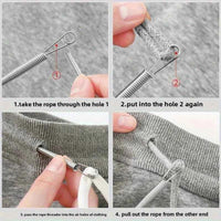Bendable Spring Drawstring Threader Clip Pants Hoodies Elastic Band