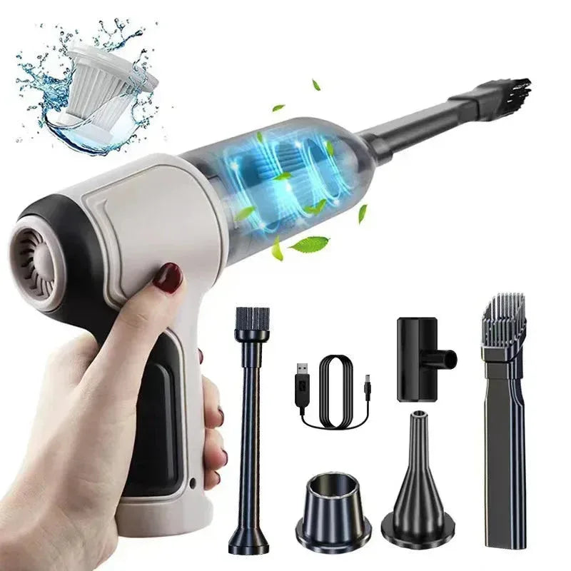 Car Vacuum Cleaner 26000PA Strong Suction Wireless Portable Vacuum - Snagva