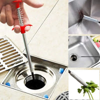 flexible drain hair remover tool for sink shower and bathtub clogs