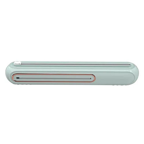 Magnetic Refillable Plastic Wrap Dispenser With Cutter, Tin Aluminum