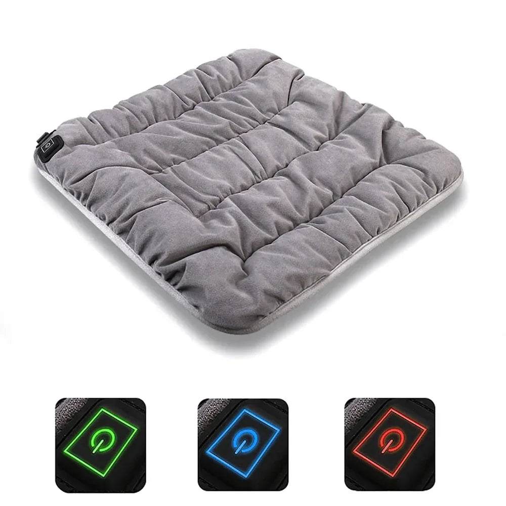 Adjustable Temperature Electric Heating Pad Cushion Chair Car Pet Body - Snagva