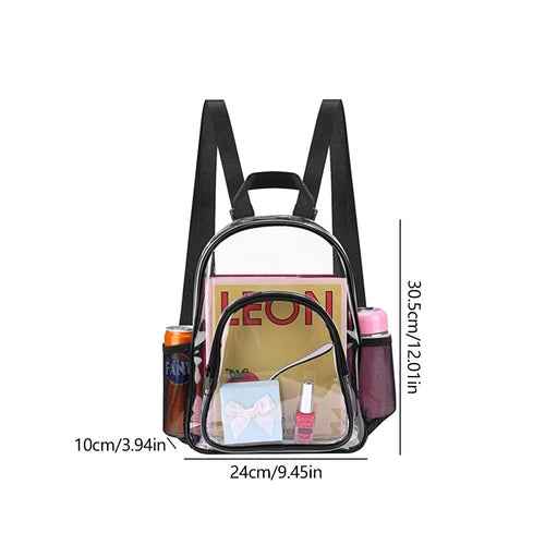 Clear Backpack Stadium Approved Transparent Clear Mini Backpack for