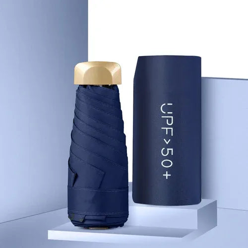 Mini Sunumbrella pocket Umbrella Vinyl folding UV protection sunshade