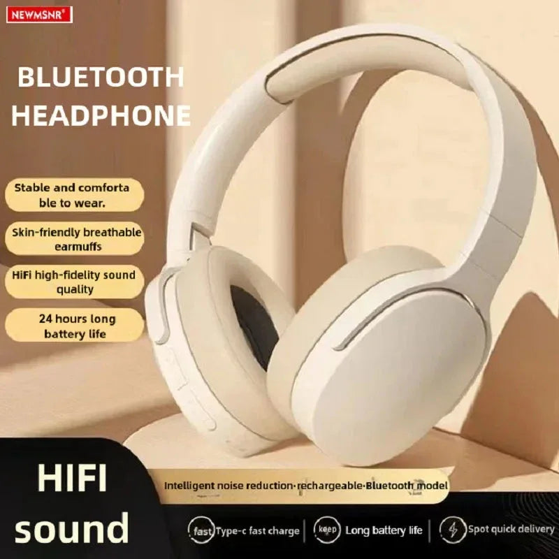 Side view of wireless over-ear headphones highlighting sleek black padded headband and ear cushions.