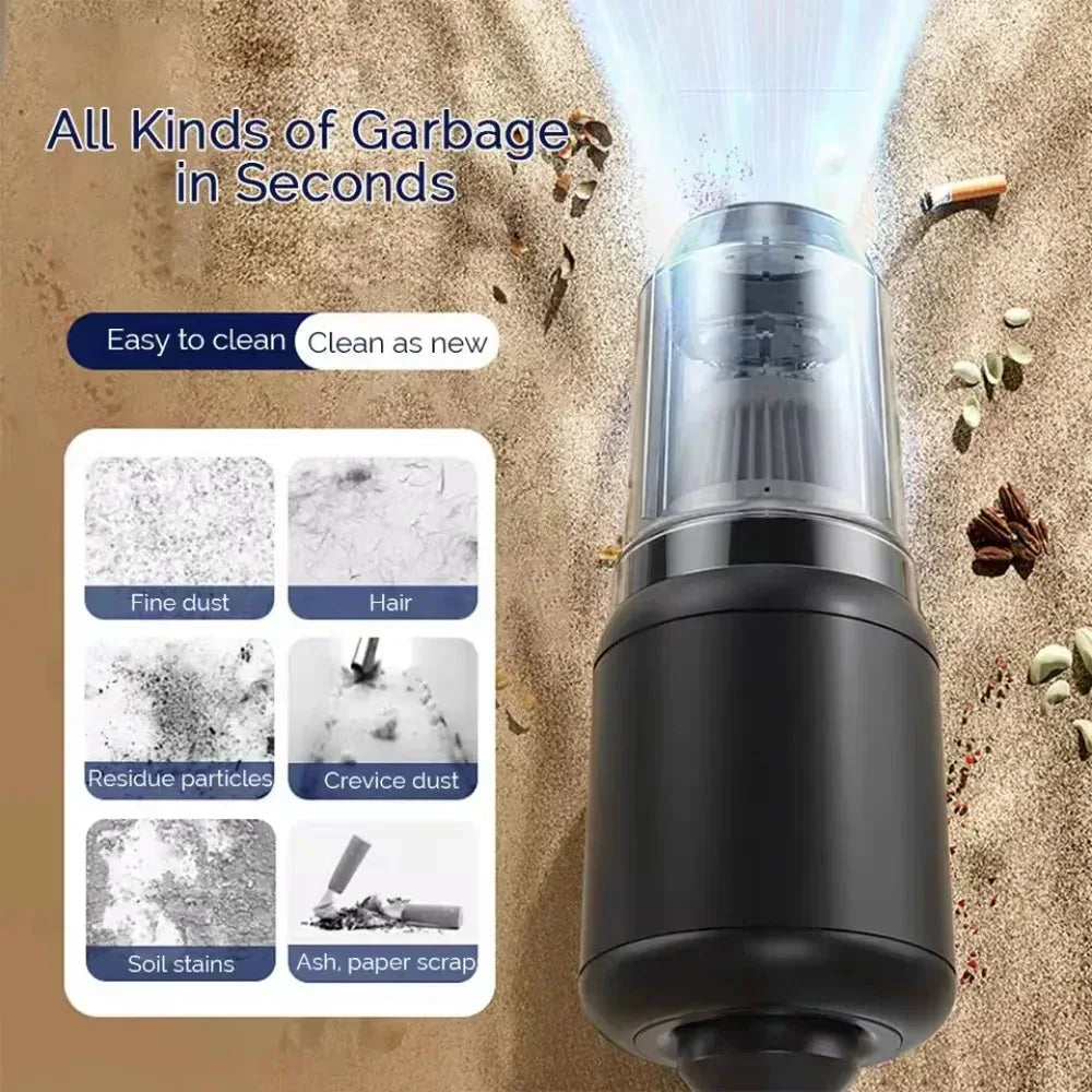 Car Vacuum Cleaner 5 in1 Lightweight Force Tool Machine for Bathroom - Snagva