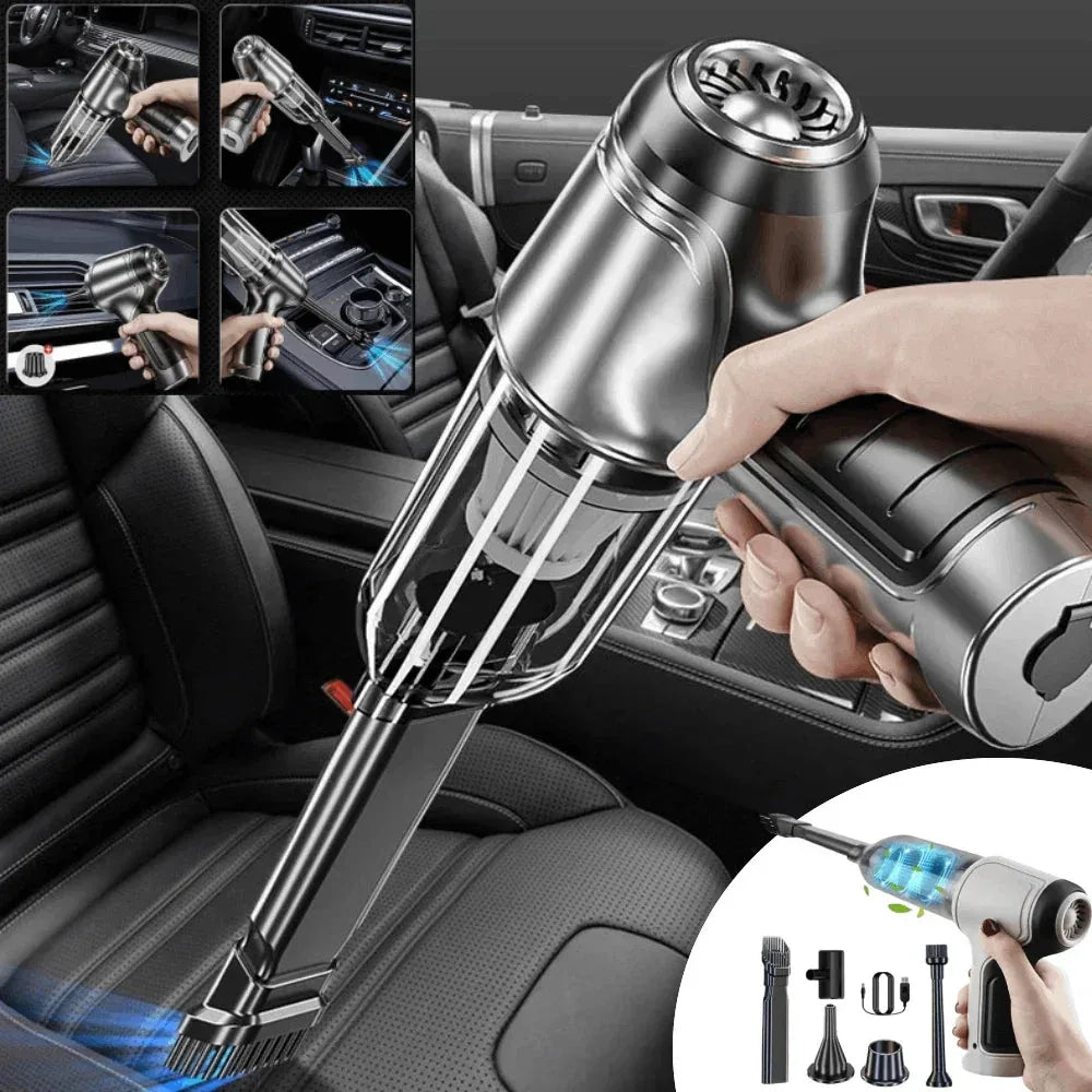 Car Vacuum Cleaner 26000PA Strong Suction Wireless Portable Vacuum - Snagva
