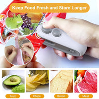Mini Heat Bag Sealing Machine Package Sealer Bags Plastic Food Sealer