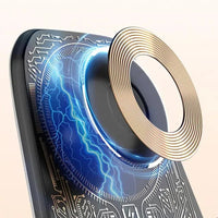 Side angle of the mini chair wireless charger highlighting its compact design.