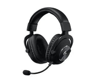 LOGITECH PRO X Gaming Headset with Blue Voice Technology in black with adjustable microphone and padded ear cups