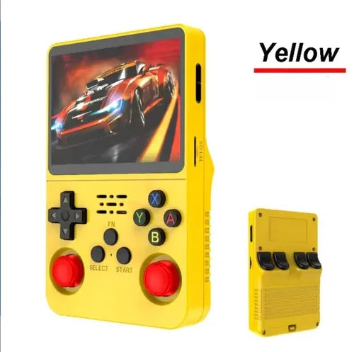 EW Green R36S Retro Handheld Game Console with Linux System and 3.5 Inch IPS Screen