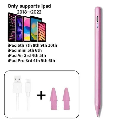 Stylus charging on a magnetic dock with charging cable connected, showcasing charging feature.