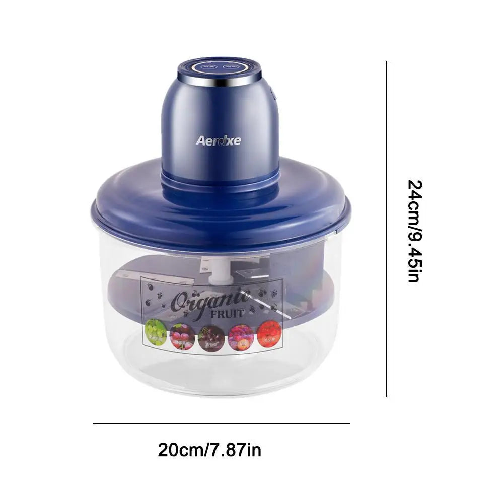 Grape peeler machine showing peeled fruit and button controls from top angle.