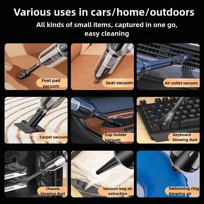 Brushles Vacuum Cleaner Wireless Air Dust Blower Gun for Car Powerful - Snagva