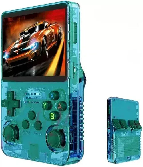 EW Green R36S Retro Handheld Game Console with Linux System and 3.5 Inch IPS Screen