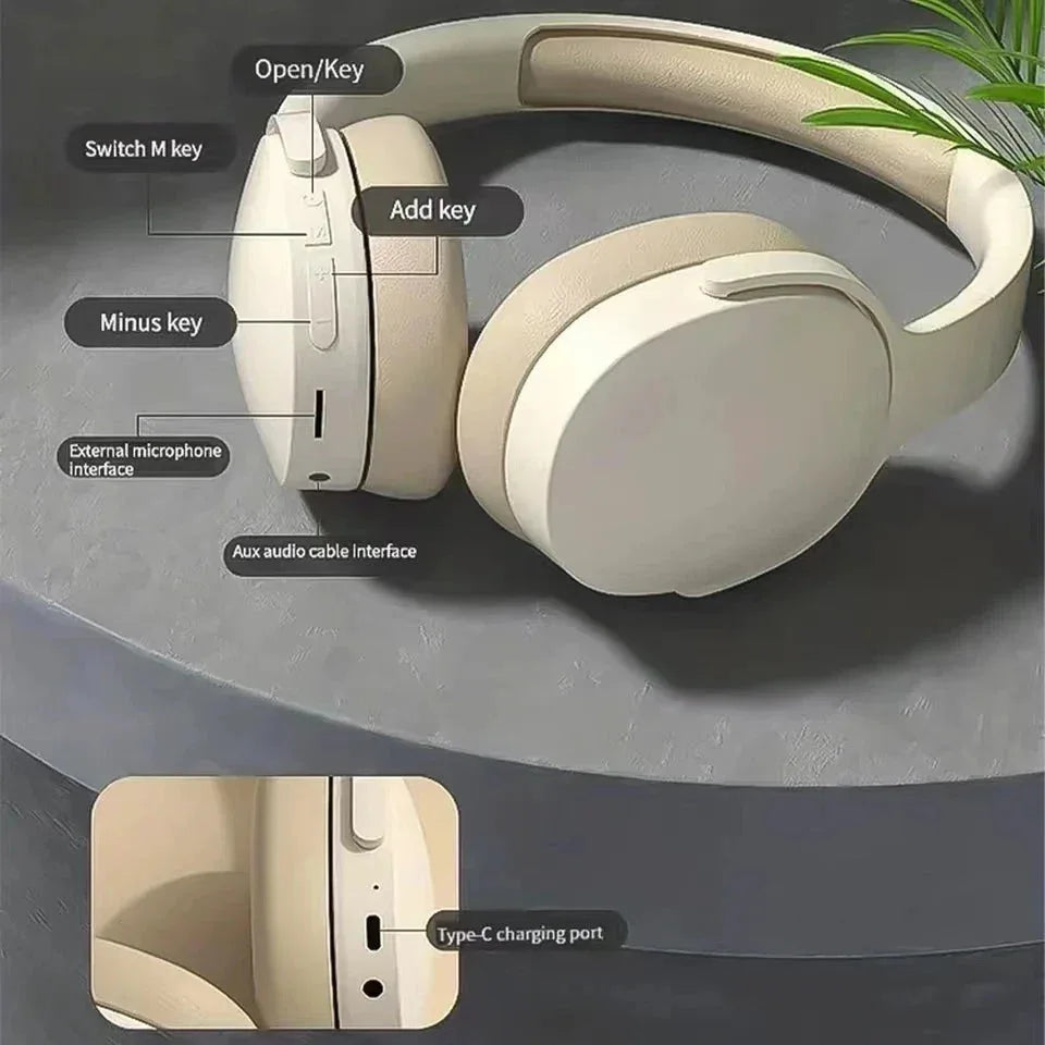 Close-up image of headphone ear cup featuring soft, breathable padding and smooth black finish.