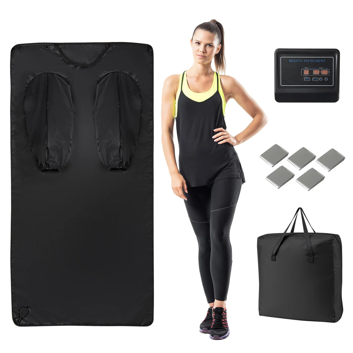 Snagva Infrared Sauna Blanket with arm sleeves controller and carry bag