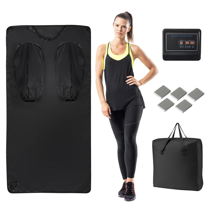 Snagva Infrared Sauna Blanket with arm sleeves controller and carry bag