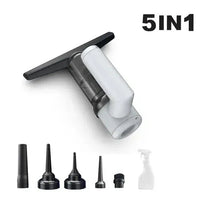Car Vacuum Cleaner 5 in1 Lightweight Force Tool Machine for Bathroom - Snagva