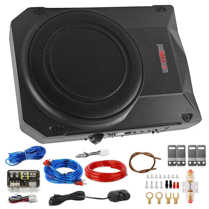 5Core 10 inch Slim Under Seat Car Audio Subwoofer 800W Built in - Snagva