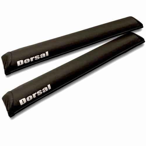 Pair of DORSAL Aero SunGuard roof rack pads displayed on white background.