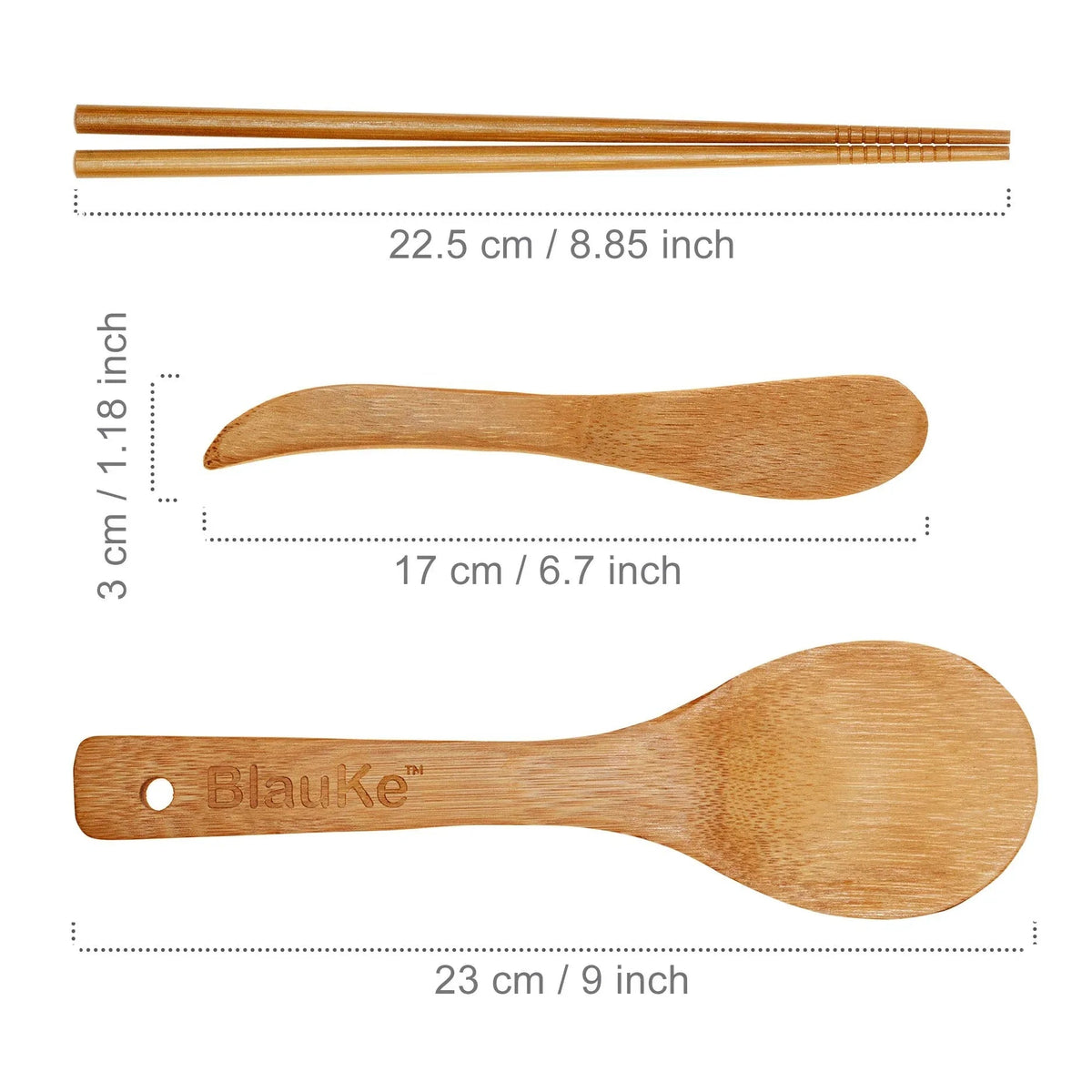 Close-up of bamboo sushi rolling mats and utensils laid out for sushi preparation.