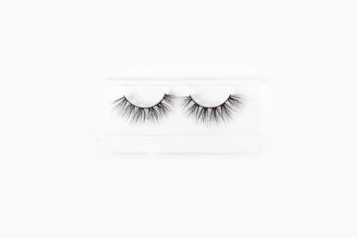 Tray display of The Bronx Lashes showing dramatic full volume style in several pairs