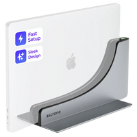 Ascrono MacBook docking station showcasing its slim, modern design on a white background.