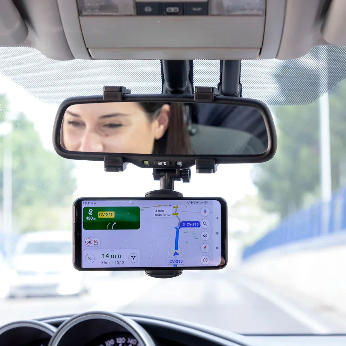 Smartphone Holder for Rearview Mirror Stropp InnovaGoods - Snagva