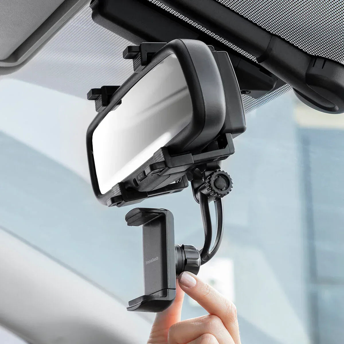 Smartphone Holder for Rearview Mirror Stropp InnovaGoods - Snagva