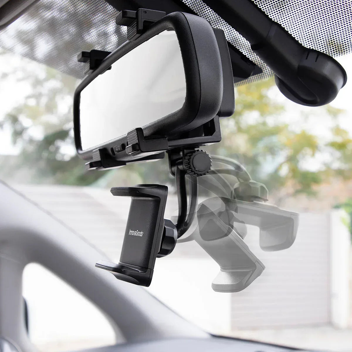 Smartphone Holder for Rearview Mirror Stropp InnovaGoods - Snagva