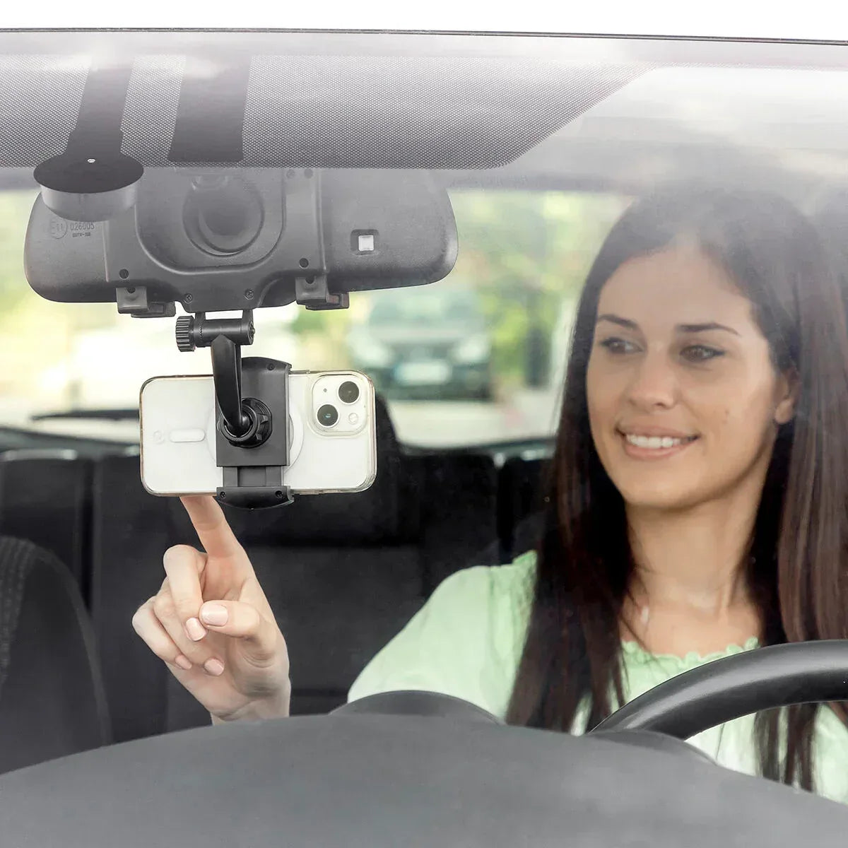 Smartphone Holder for Rearview Mirror Stropp InnovaGoods - Snagva