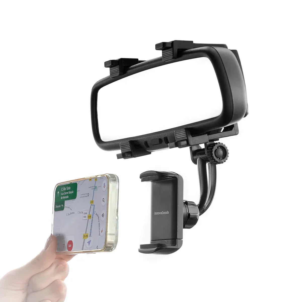 Smartphone Holder for Rearview Mirror Stropp InnovaGoods - Snagva