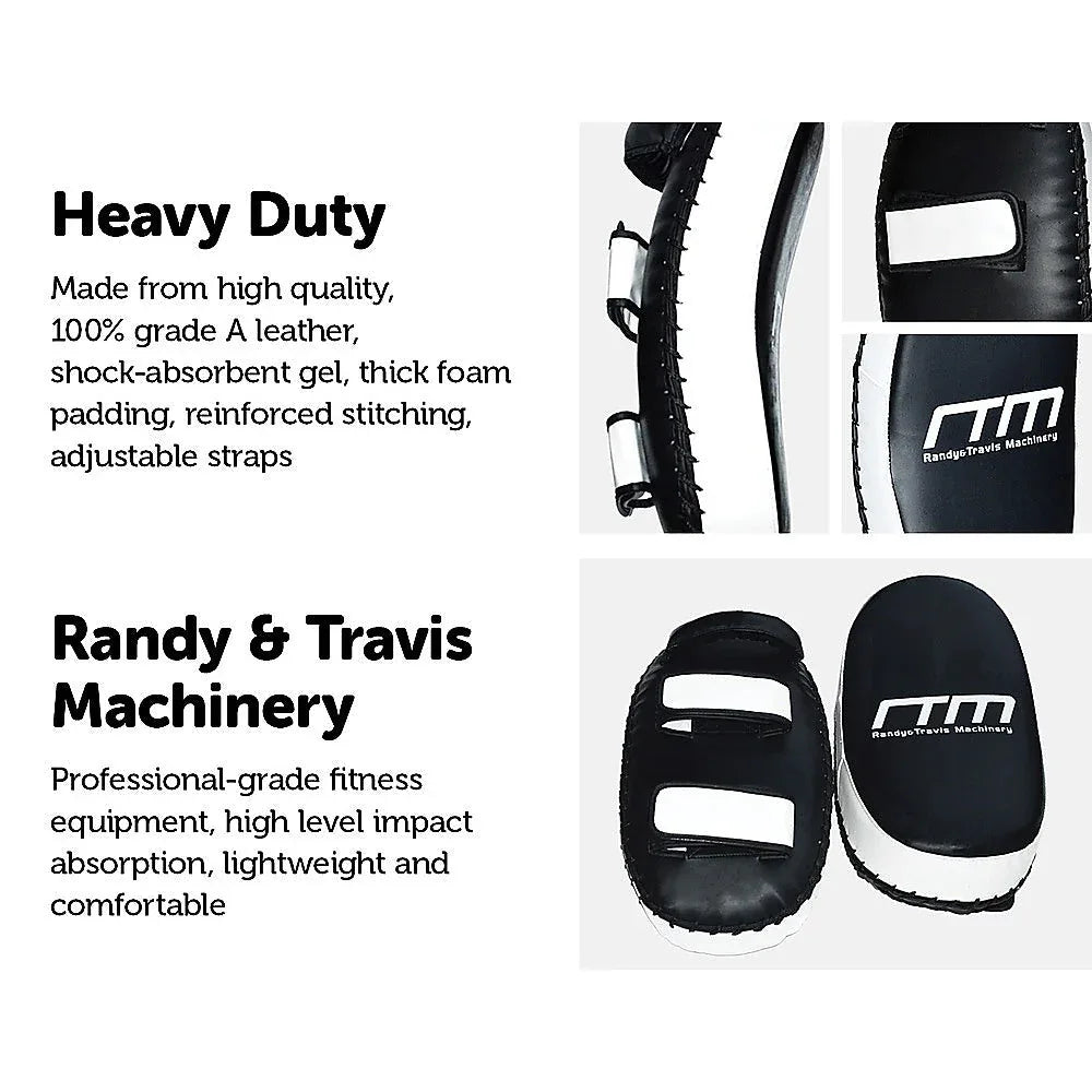 Backside of curved strike pad showing hook and loop closure straps