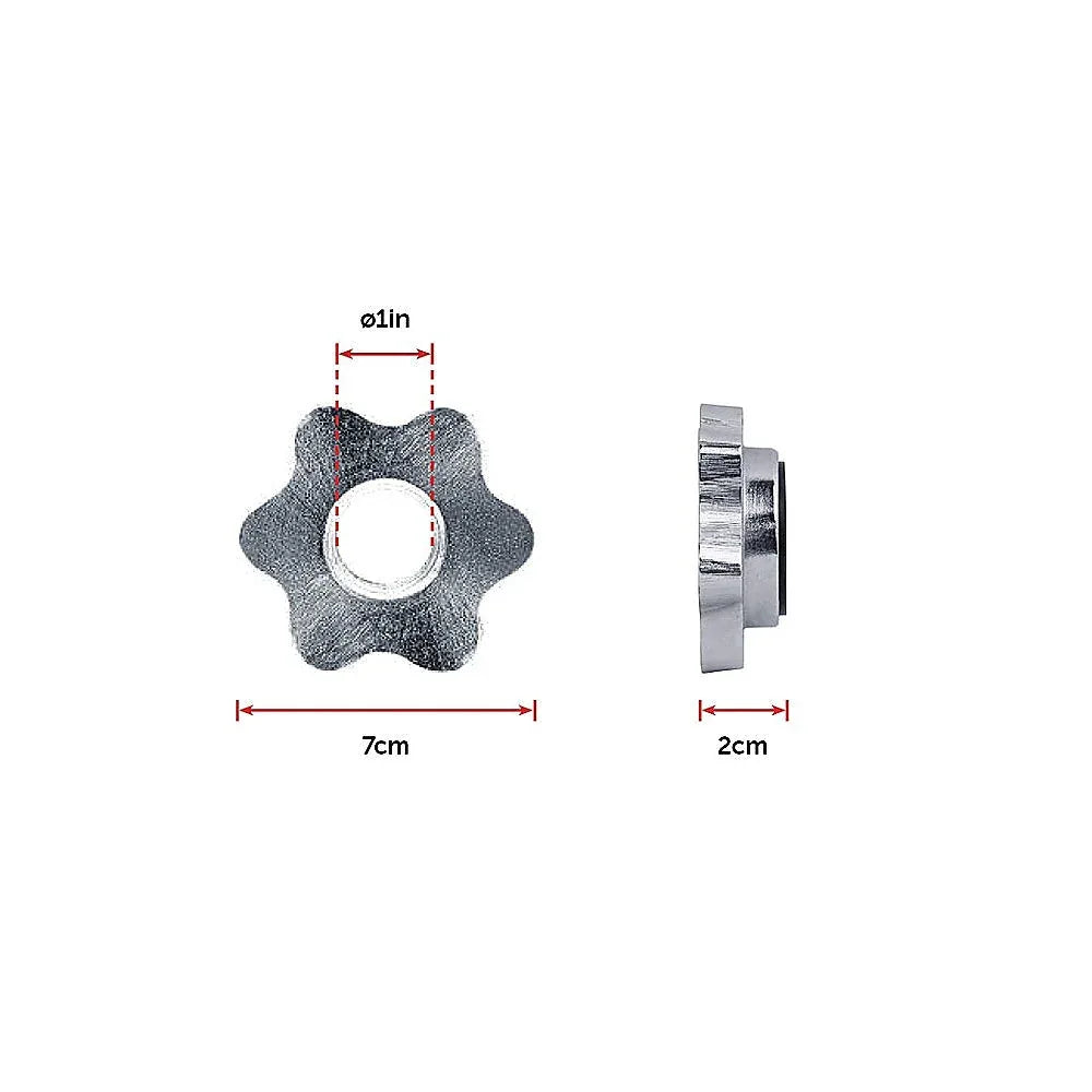 Adjustable dumbbell with black plates isolated on white background, showing collar details.