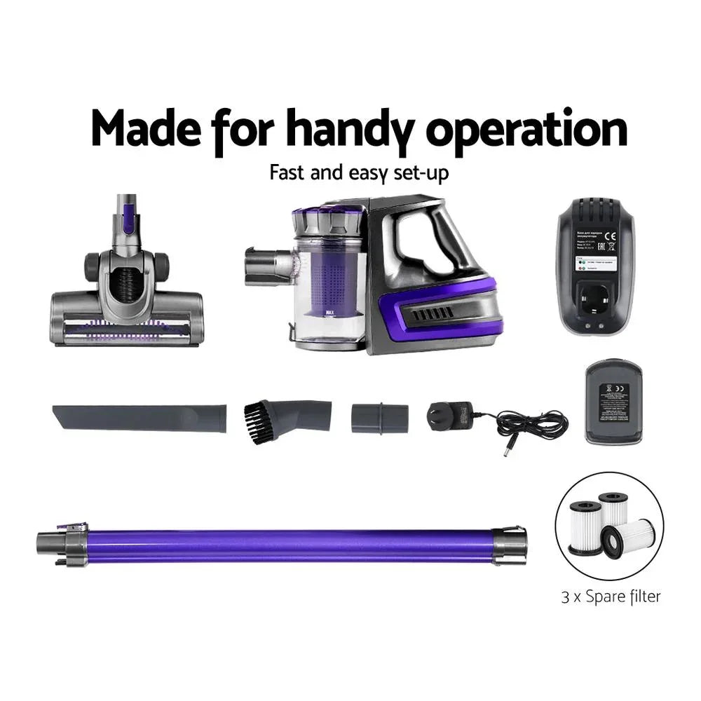 Accessories for Devanti handheld vacuum including brush and narrow nozzle attachments