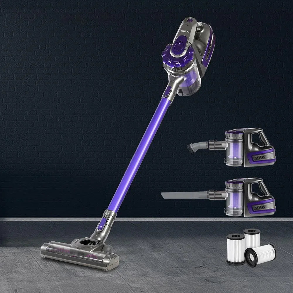 Devanti vacuum cleaner stick with 2-speed control button and ergonomic handle design