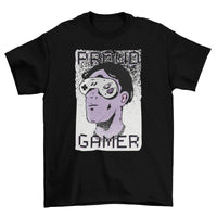 Proud Gamer T-shirt featuring man wearing console controller sunglasses with 'Proud Gamer' text
