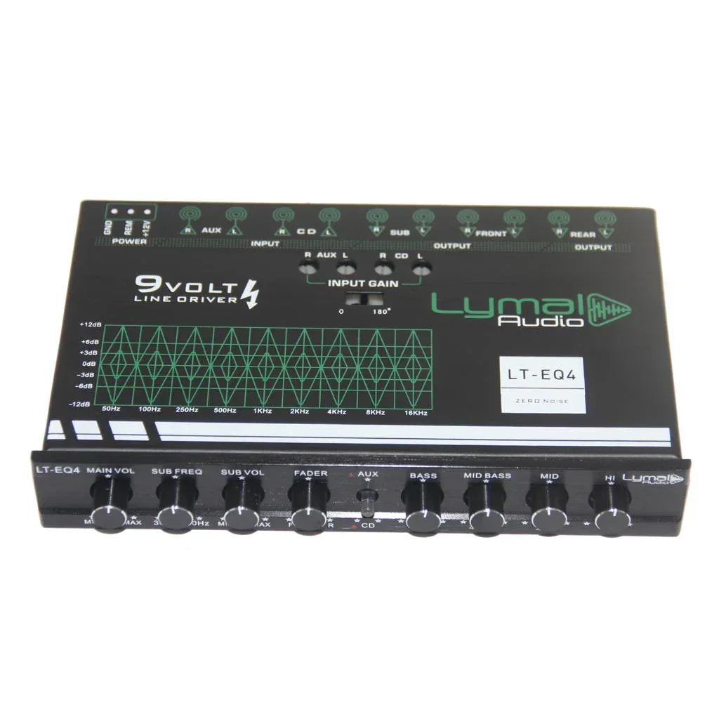 LT-EQ4 4 Band 9 Volt Car Audio Graphic Equalizer - Snagva