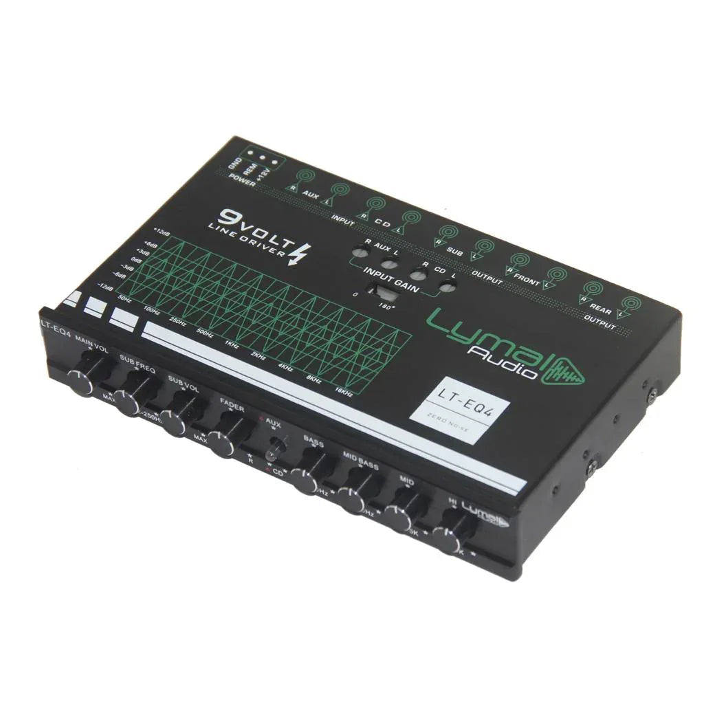 LT-EQ4 4 Band 9 Volt Car Audio Graphic Equalizer - Snagva