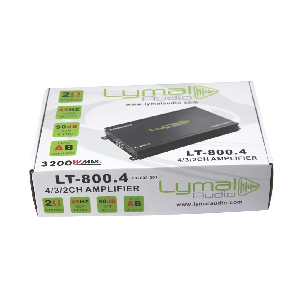 LT-800.4 3200 Watts 4 Channel Car Amplifier - Snagva