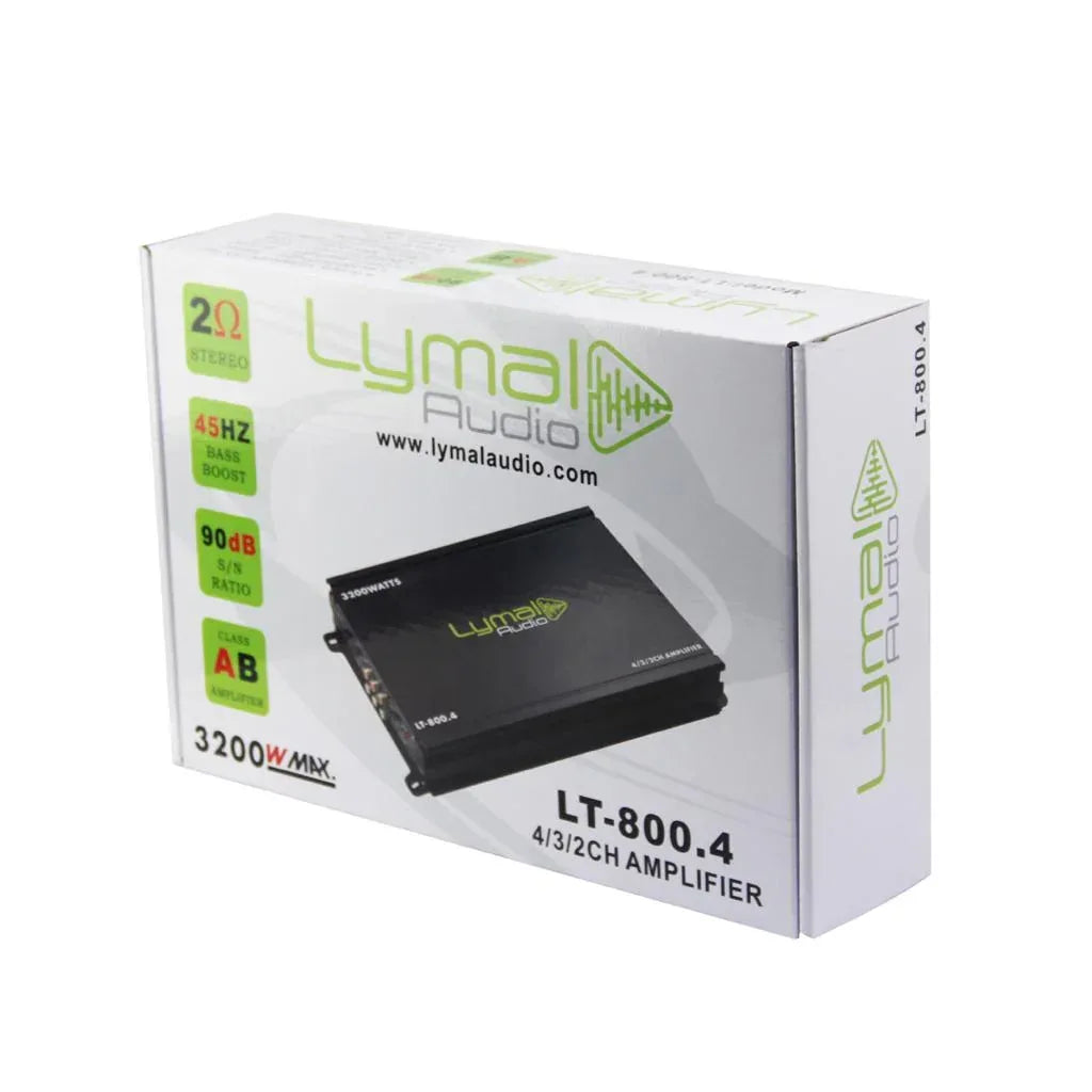LT-800.4 3200 Watts 4 Channel Car Amplifier - Snagva